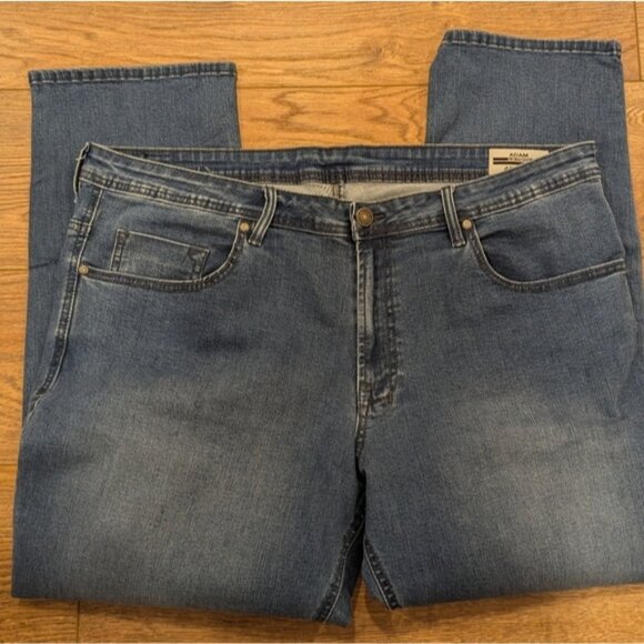 New 40x29 Buffalo David Bitton Adam Slim Stretch Jeans Mens Blue Medium Wash - Picture 1 of 4